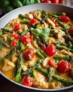 Hähnchen Spargel Pfanne: 30 Min. Glück!