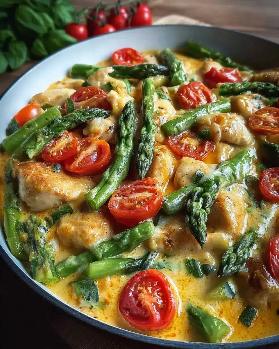 Hähnchen Spargel Pfanne