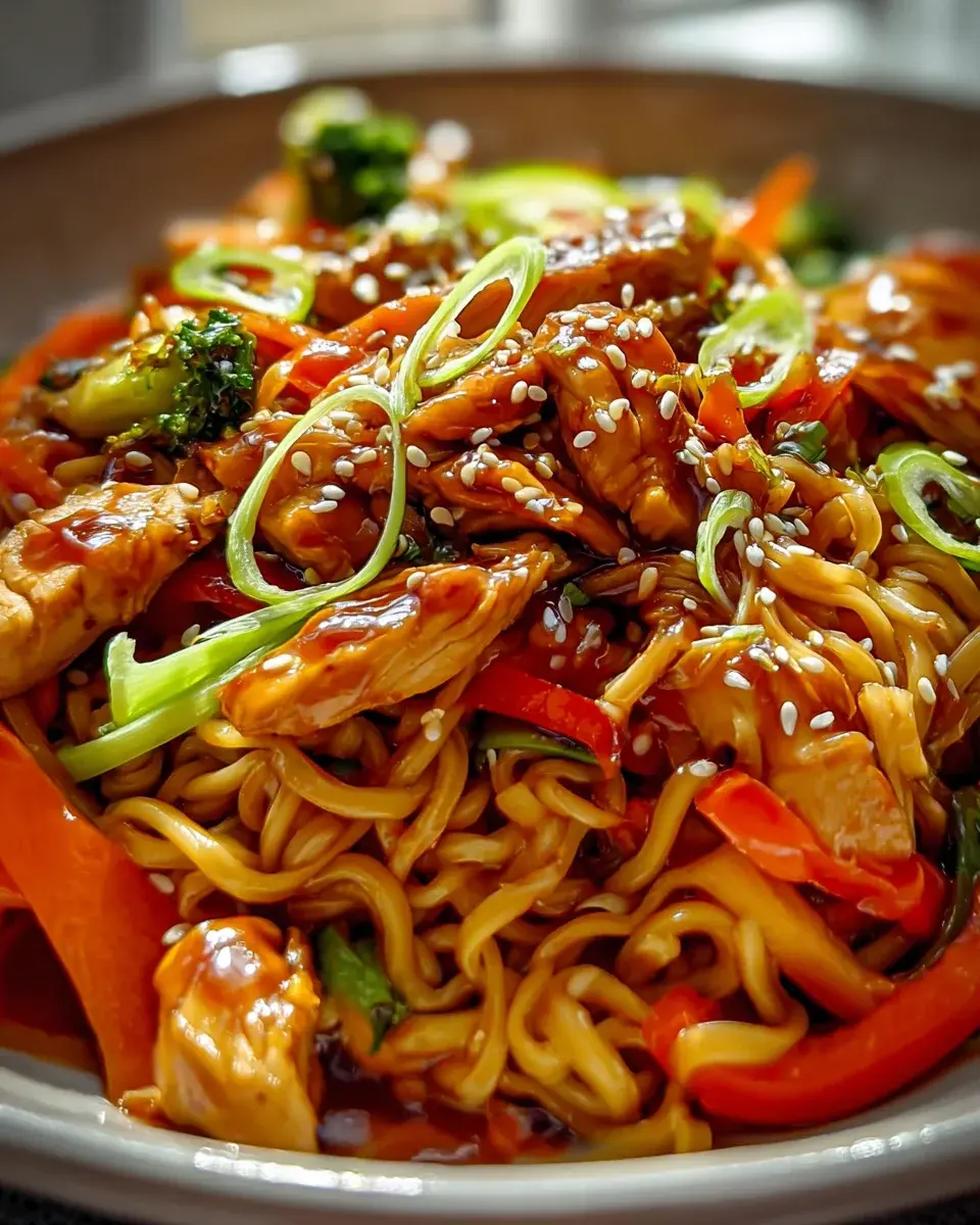 Hyhnchen Teriyaki Nudeln 2