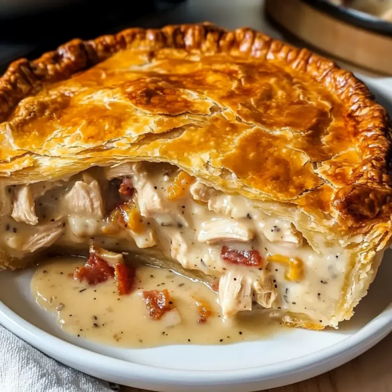 Hühnchen und Speck Pastete