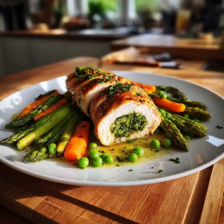 Hähnchenbrust gefüllt mit Bärlauch