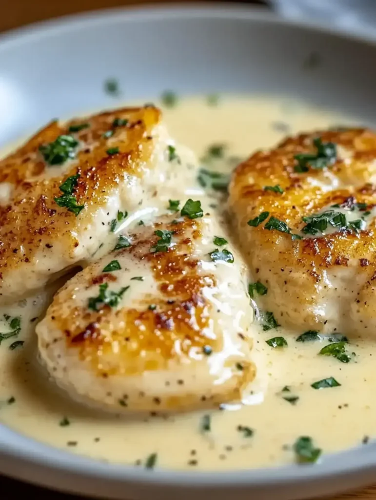 Saftiges Hähnchenfilet In Frischkäse-Parmesan-Soße