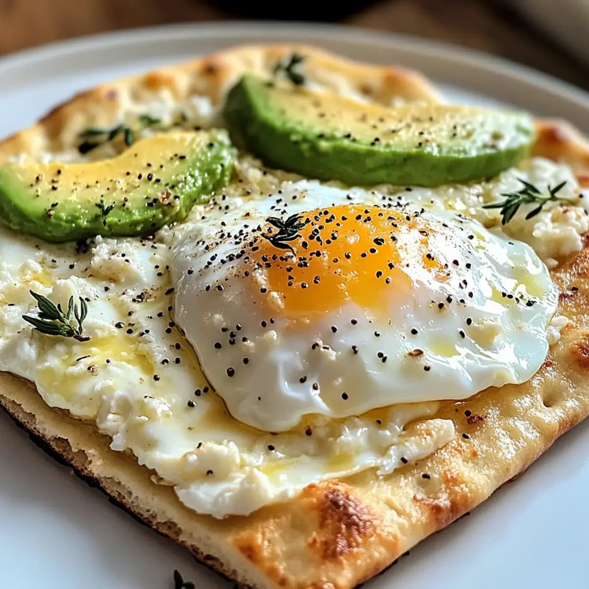 Hüttenkäse Fladenbrot