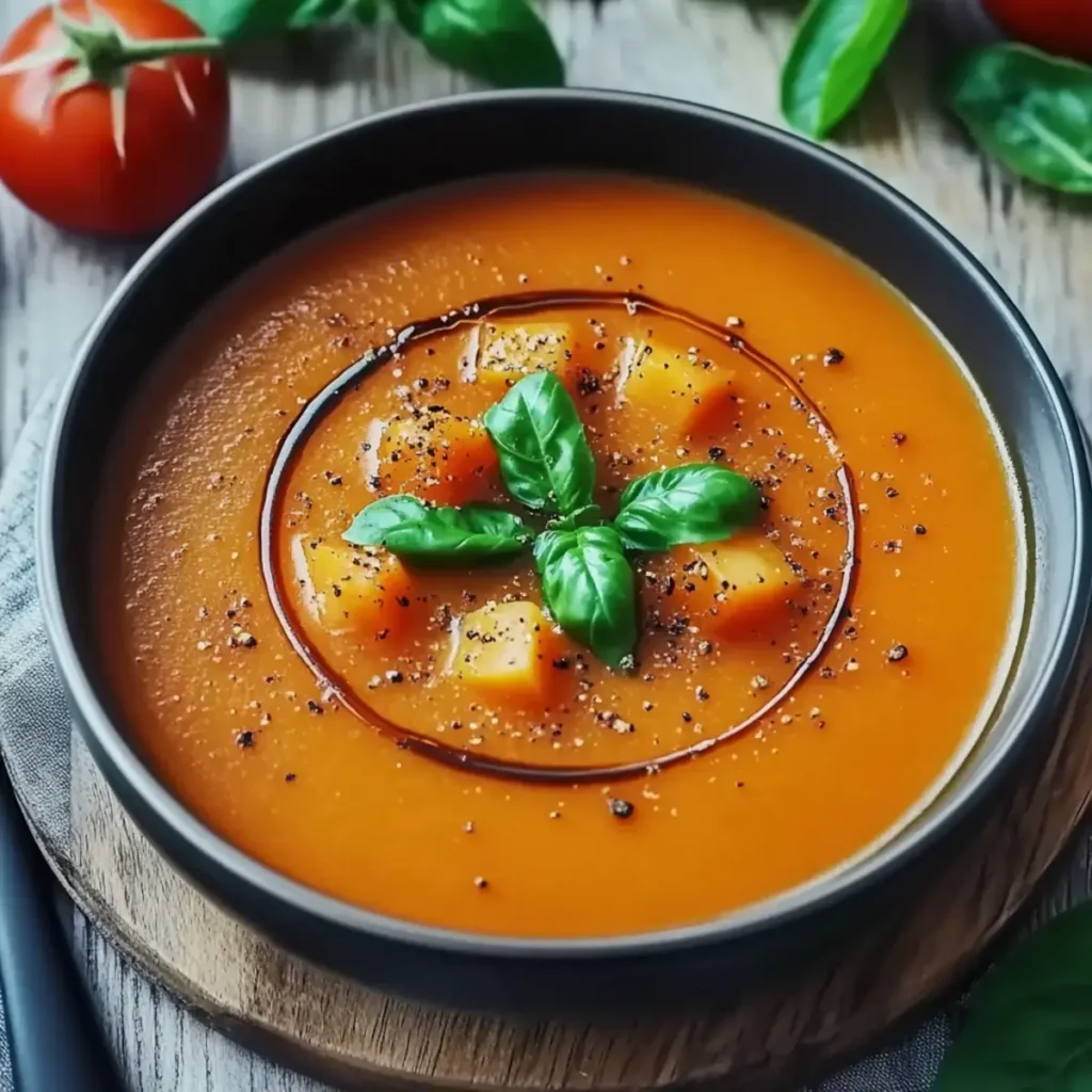 Cremige italienische Tomatensuppe – schnell und lecker genießen