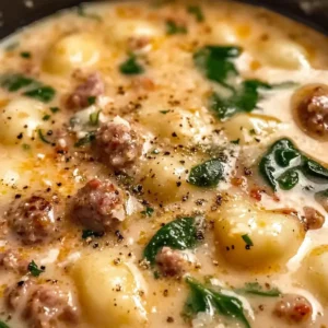 Italienische Wurst Gnocchi Suppe