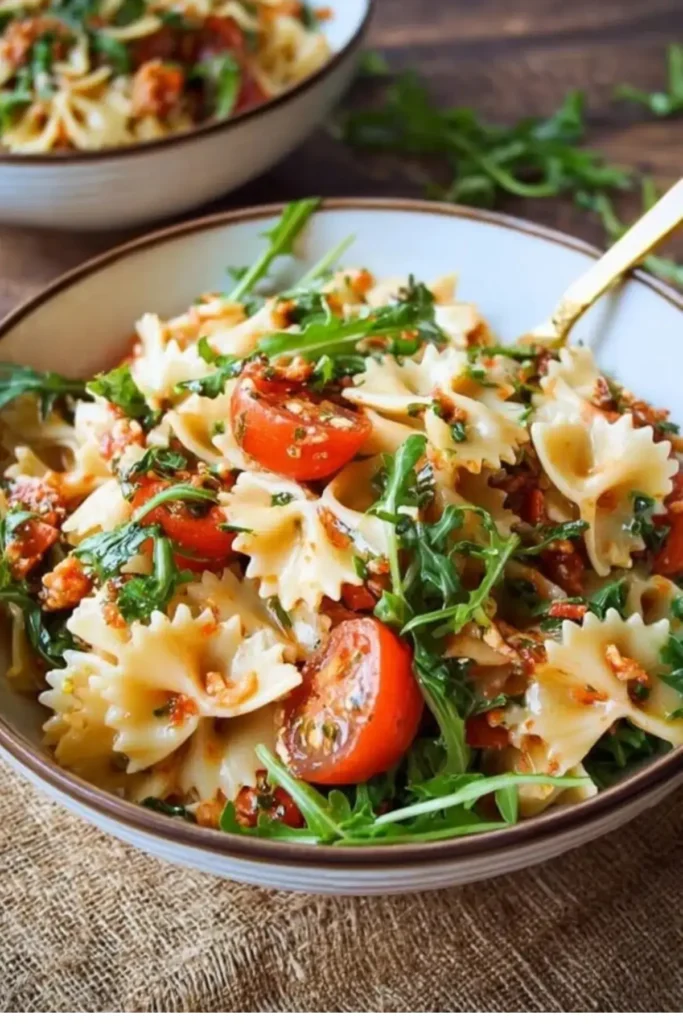Italienischer Nudelsalat mit Rucola