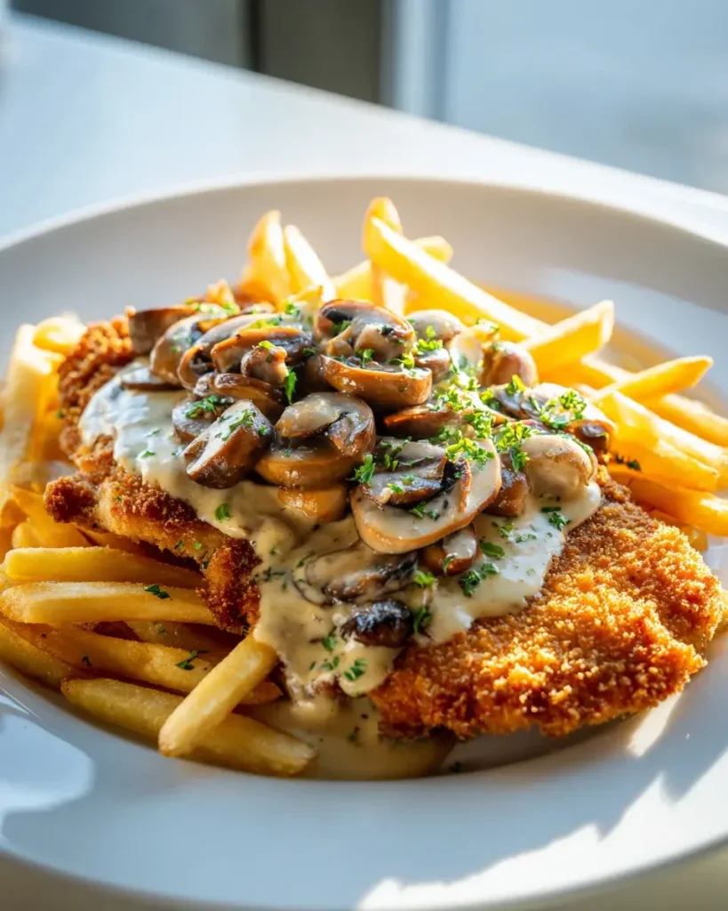 Das perfekte Beef Jaegerschnitzel mit cremiger Champignonsoße