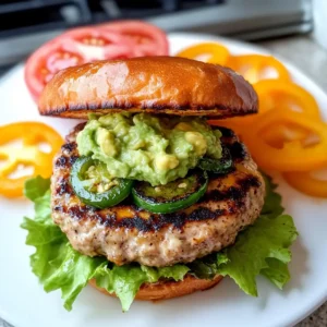 Saftige Jalapeño Cheddar Truthahn Burger
