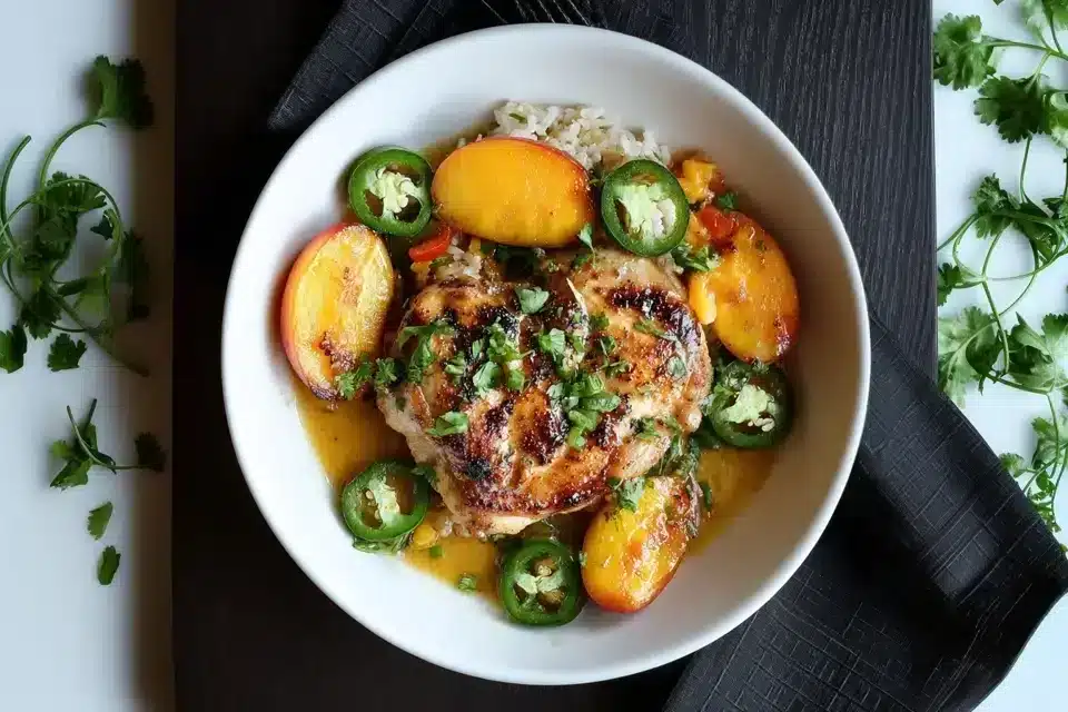 Jalapeño Peach Chicken
