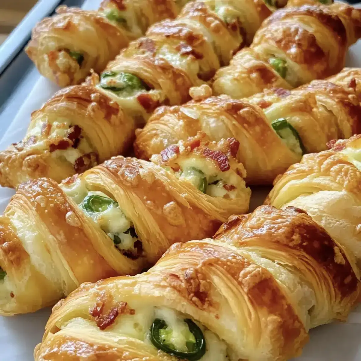 Jalapeyo Popper Blytterteig Drehungen