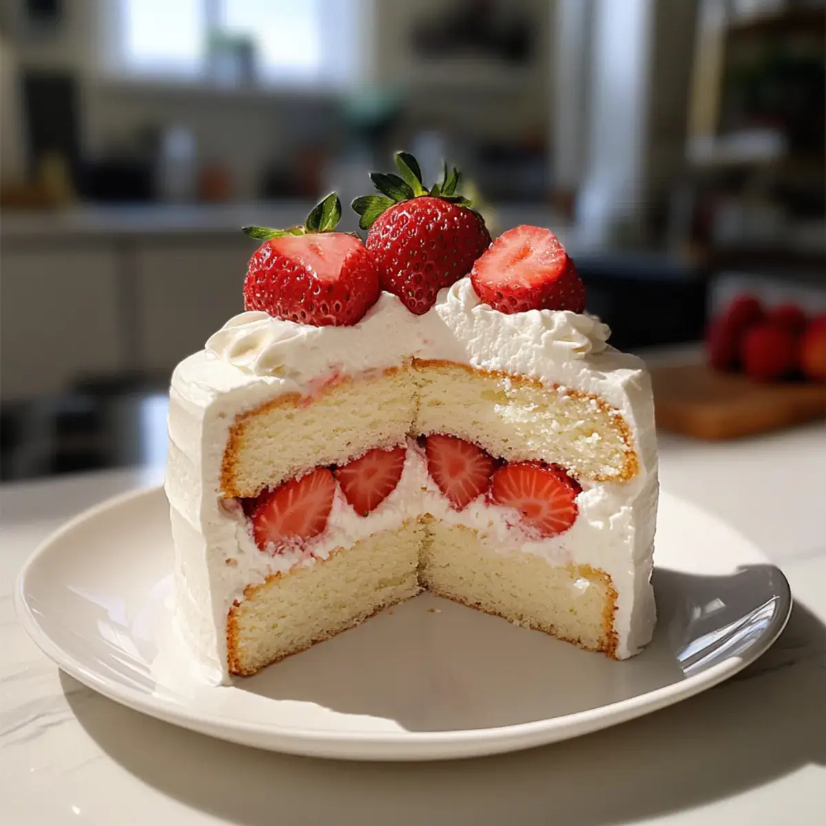 Japanische Erdbeertorte