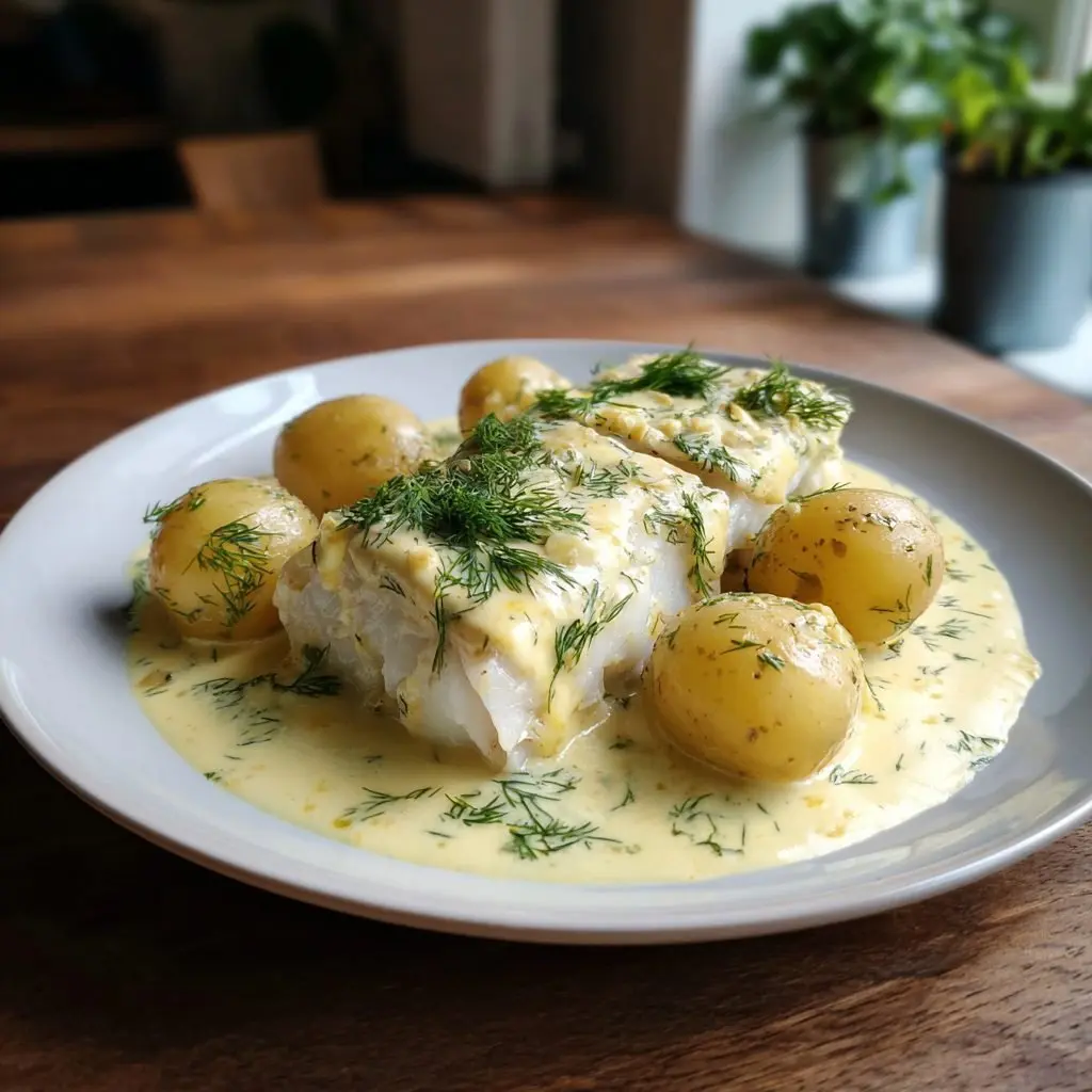 Kabeljau mit Senfsoße