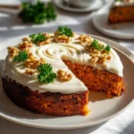 Karotten Fryhlingskuchen Frischkyseglasur