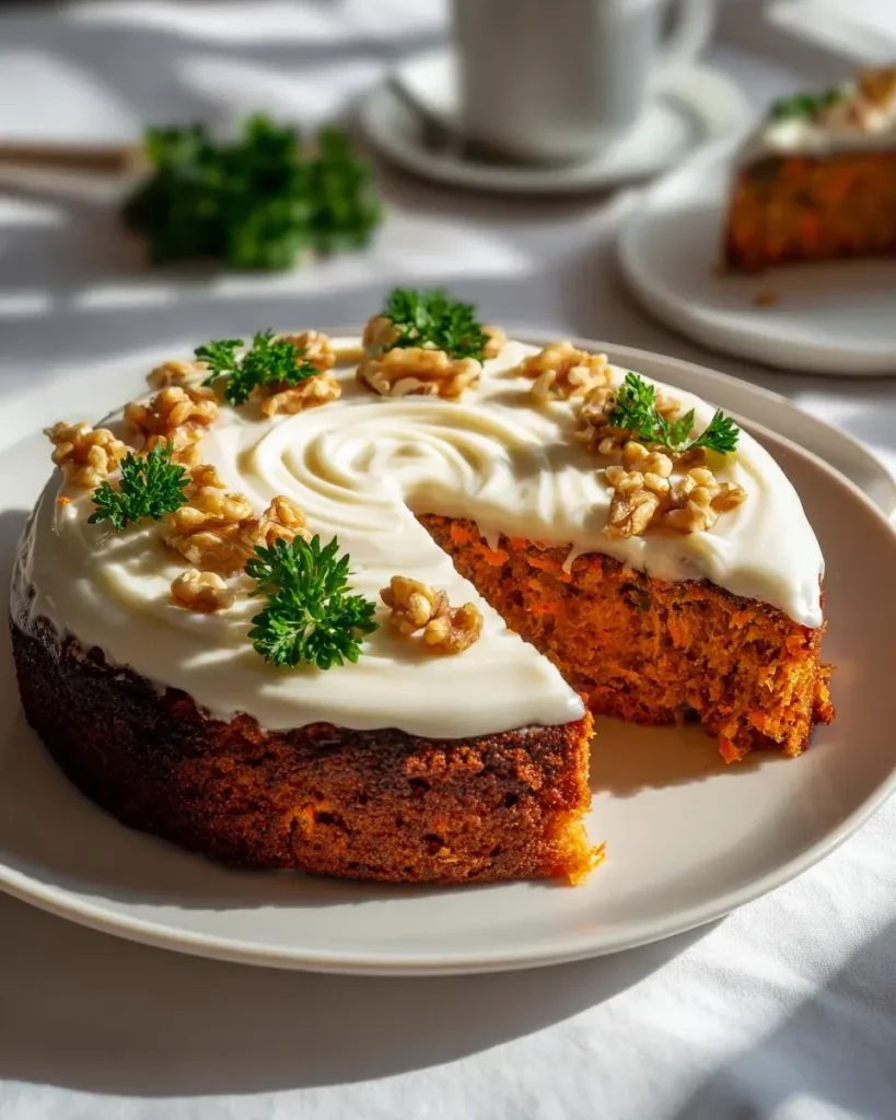 Karotten Frühlingskuchen mit Frischkäseglasur – lecker & frisch! – Tastelle