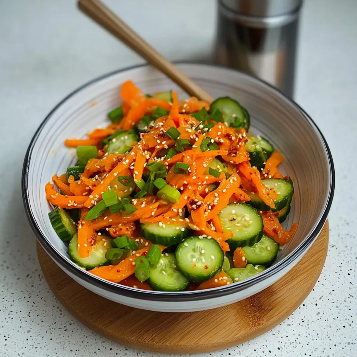 Karotten Gurkensalat