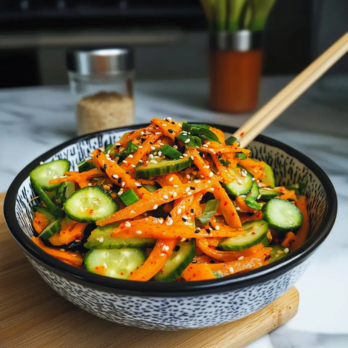 Karotten Gurkensalat