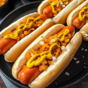 Vegane Karottenhunde mit rauchiger Marinade