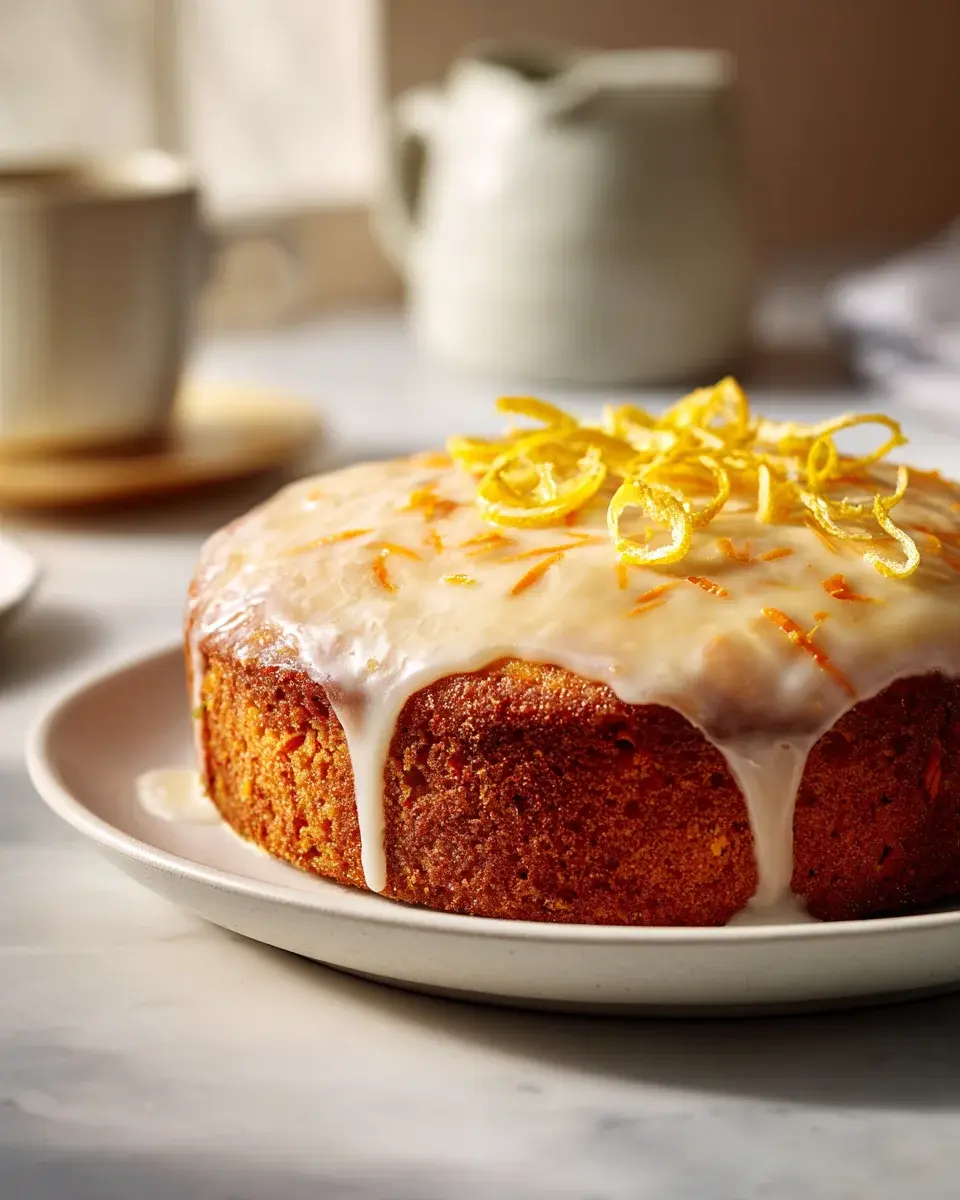 Karottenkuchen Ohne Nüsse Mit Zitronenglasur