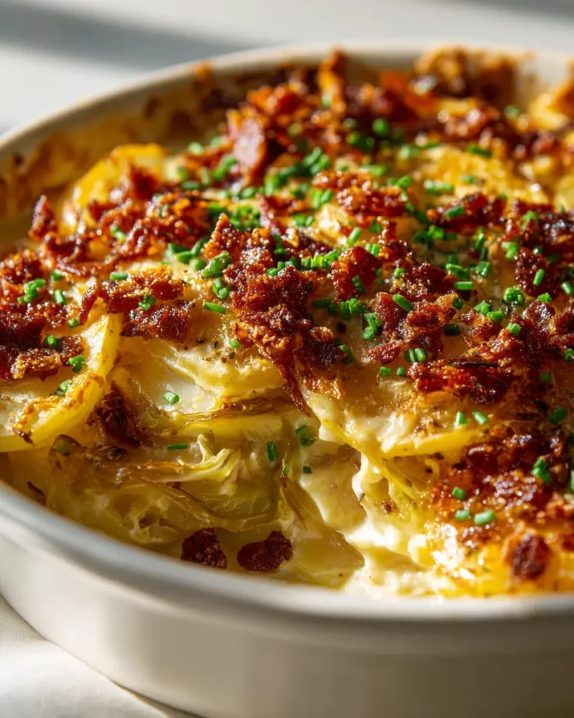 Kartoffel-Lauch-Auflauf Rindfleisch-Bacon