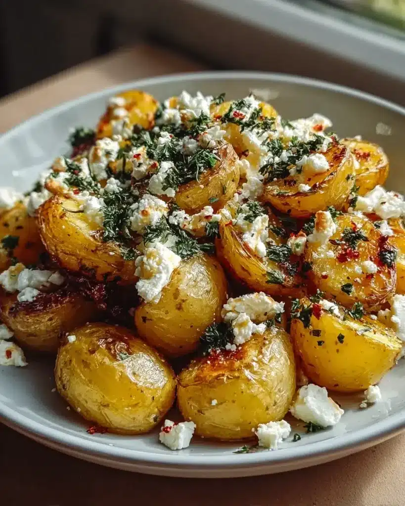 Leckere Kartoffeln mit Feta und Knoblauch – einfach genießen!