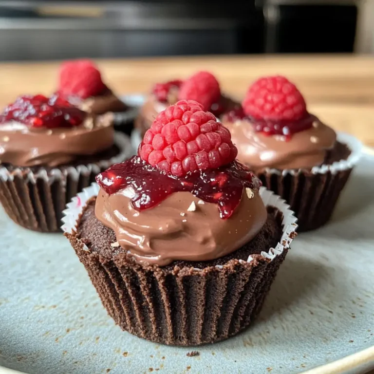 Keine Backen Himbeer Schokoladenmousse Tassen