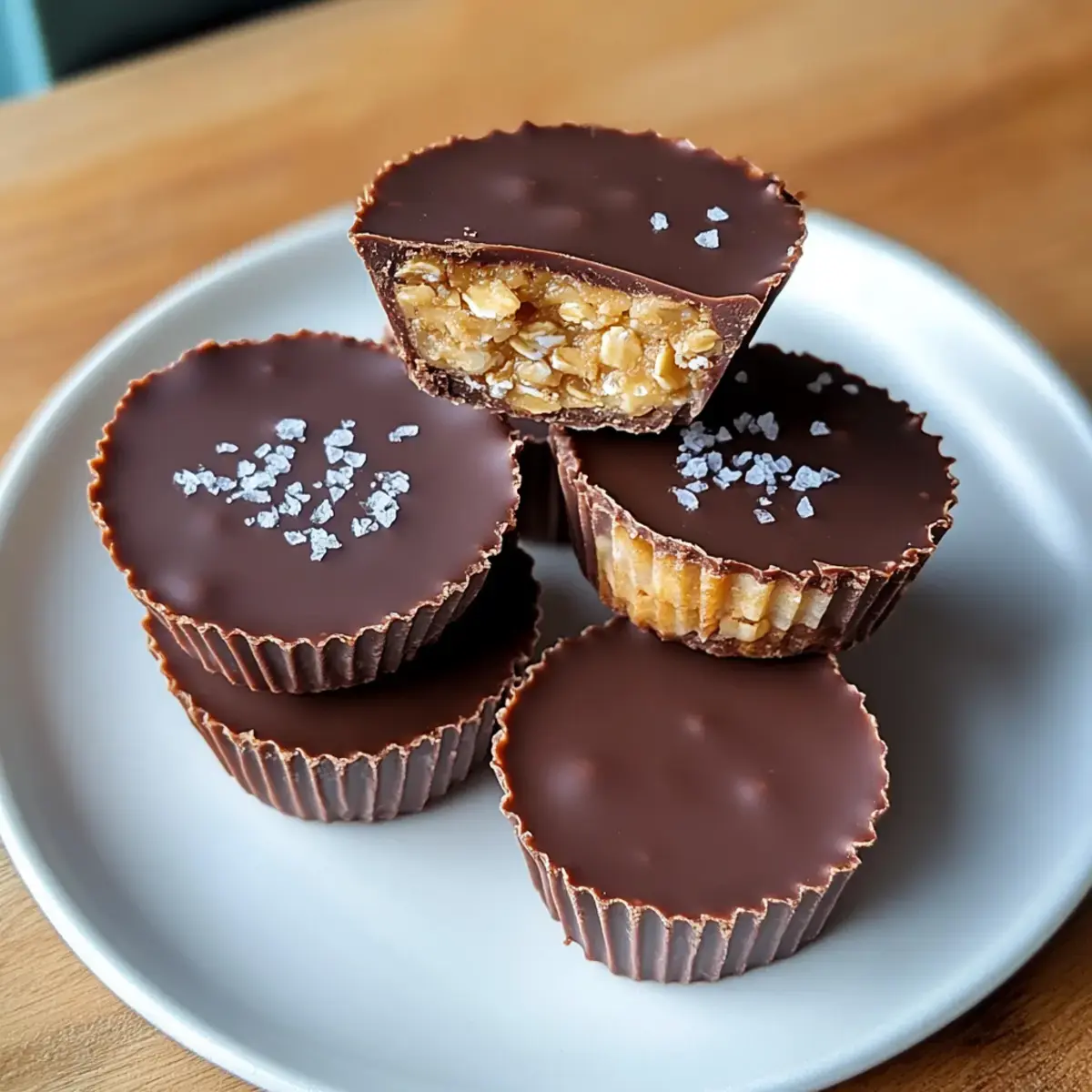 Keine-Bake Erdnussbutter Haferbecher