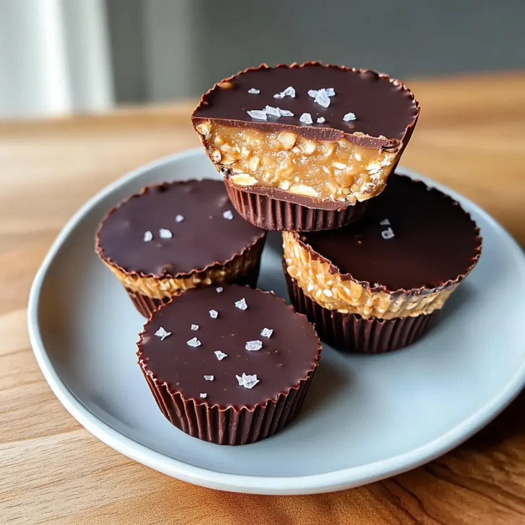 Keine-Bake Erdnussbutter Haferbecher