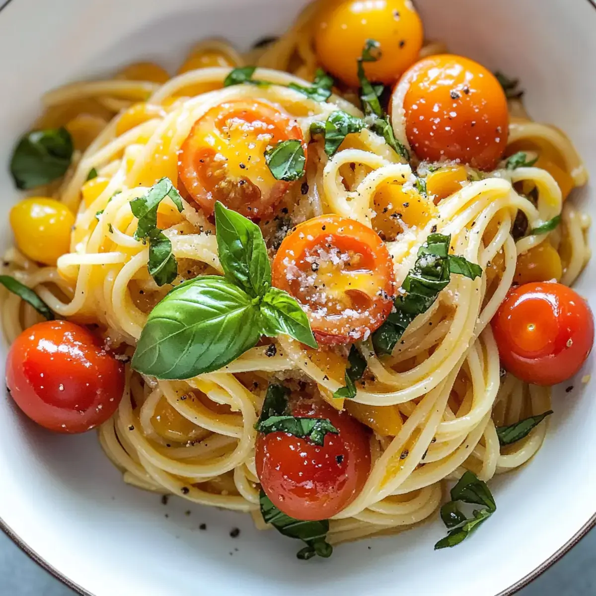 Keine Koch Frische Sun Gold Tomaten Pasta