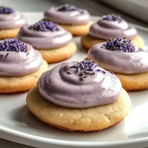 Earl Grey London Fog Kekse mit Lavendelglasur