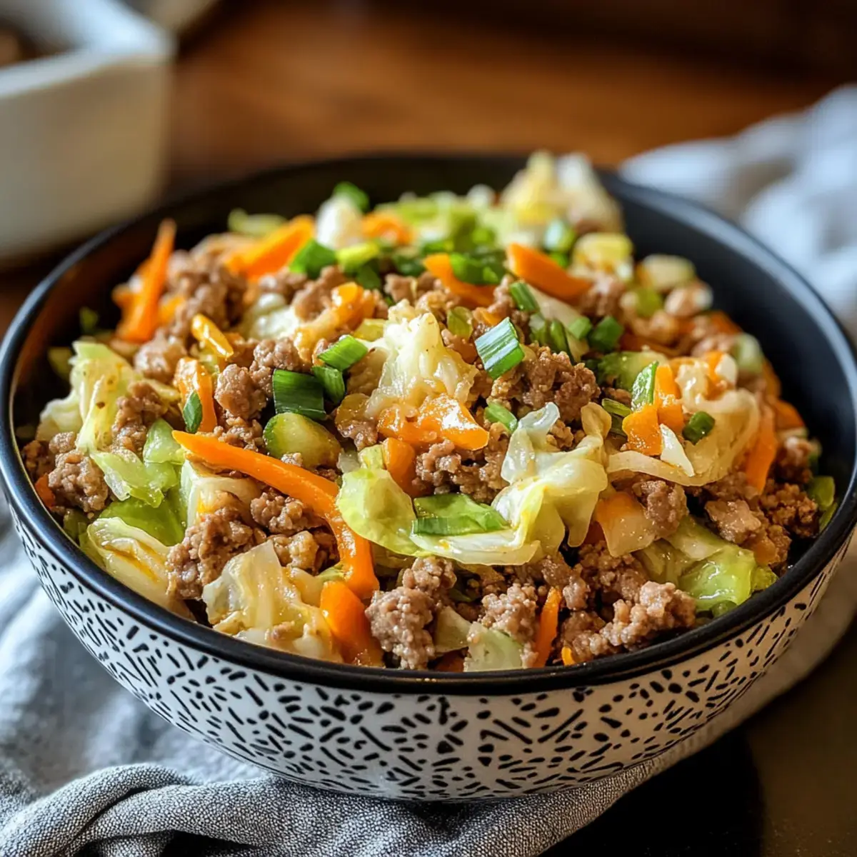 Keto Eierrolle in einer Schyssel