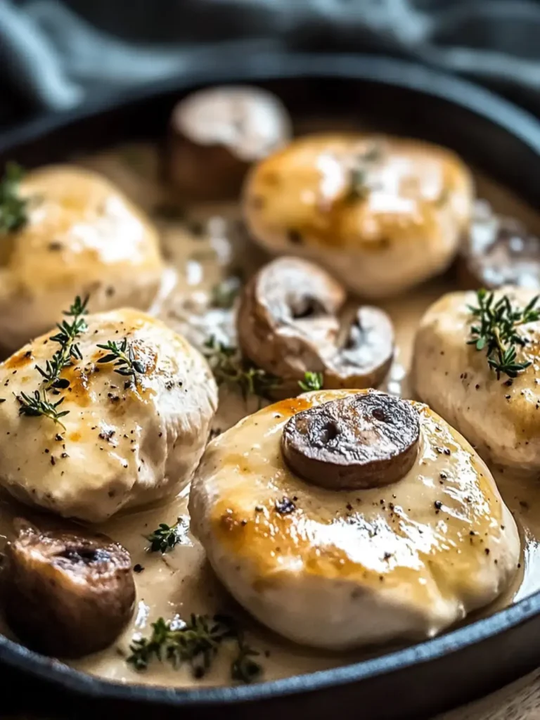 Keto Knoblauch Pilz Hähnchen Auflauf: Cremiger Genuss schnell zubereitet
