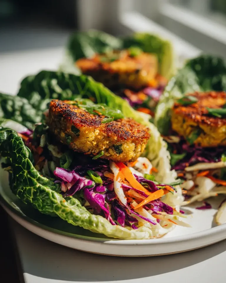 Kichererbsen-Puffer Salatwrap