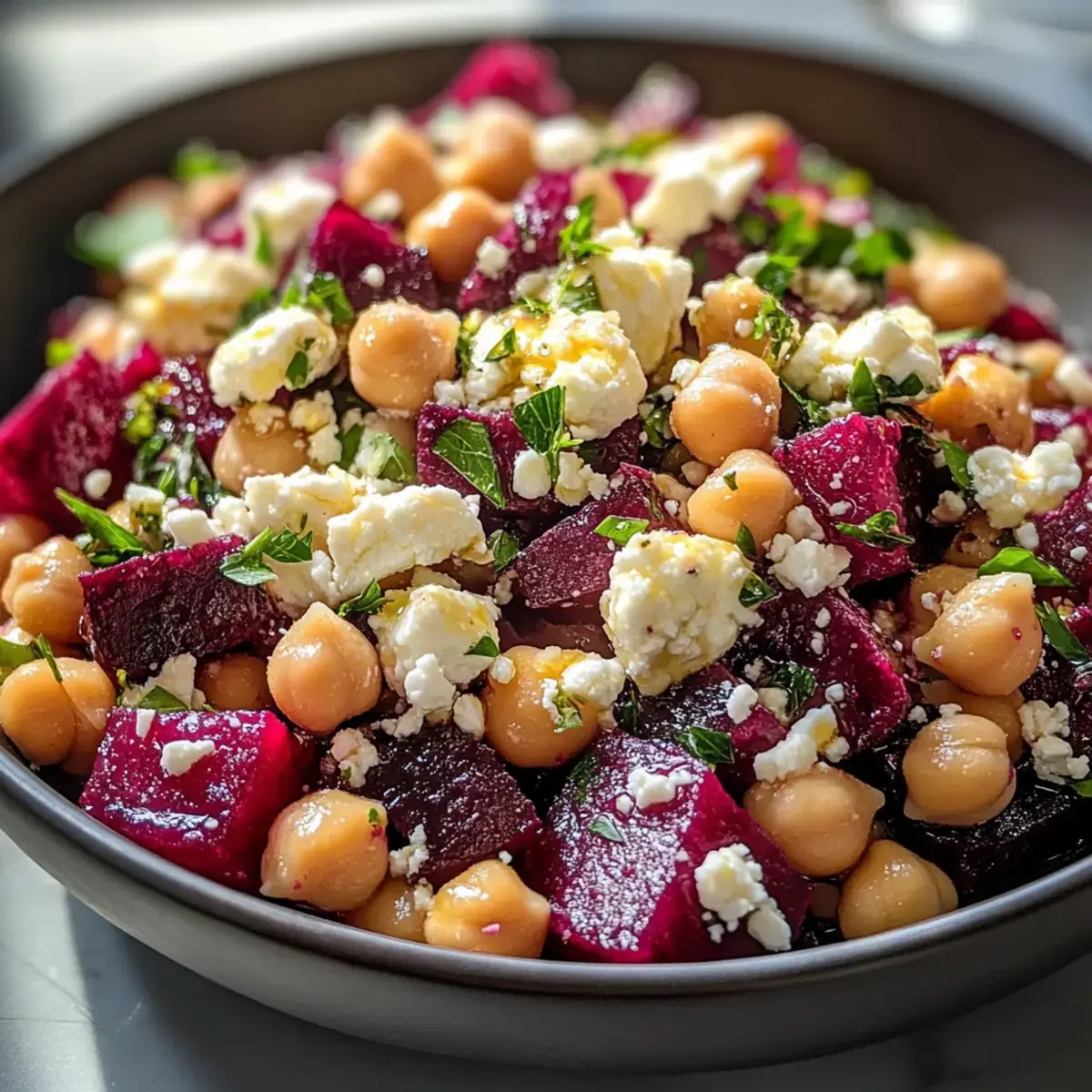 Kichererbsen-Rote-Bete-Feta-Salat