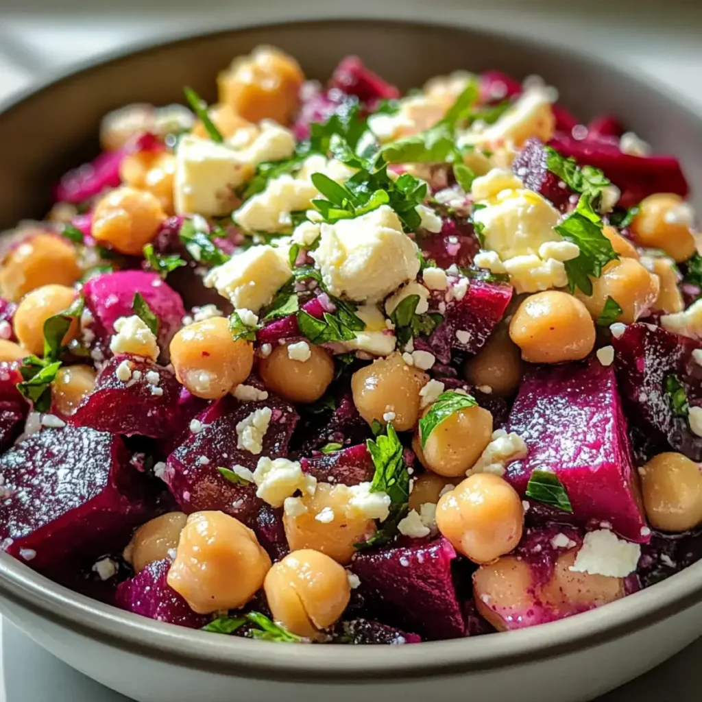 Kichererbsen-Rote-Bete-Feta-Salat