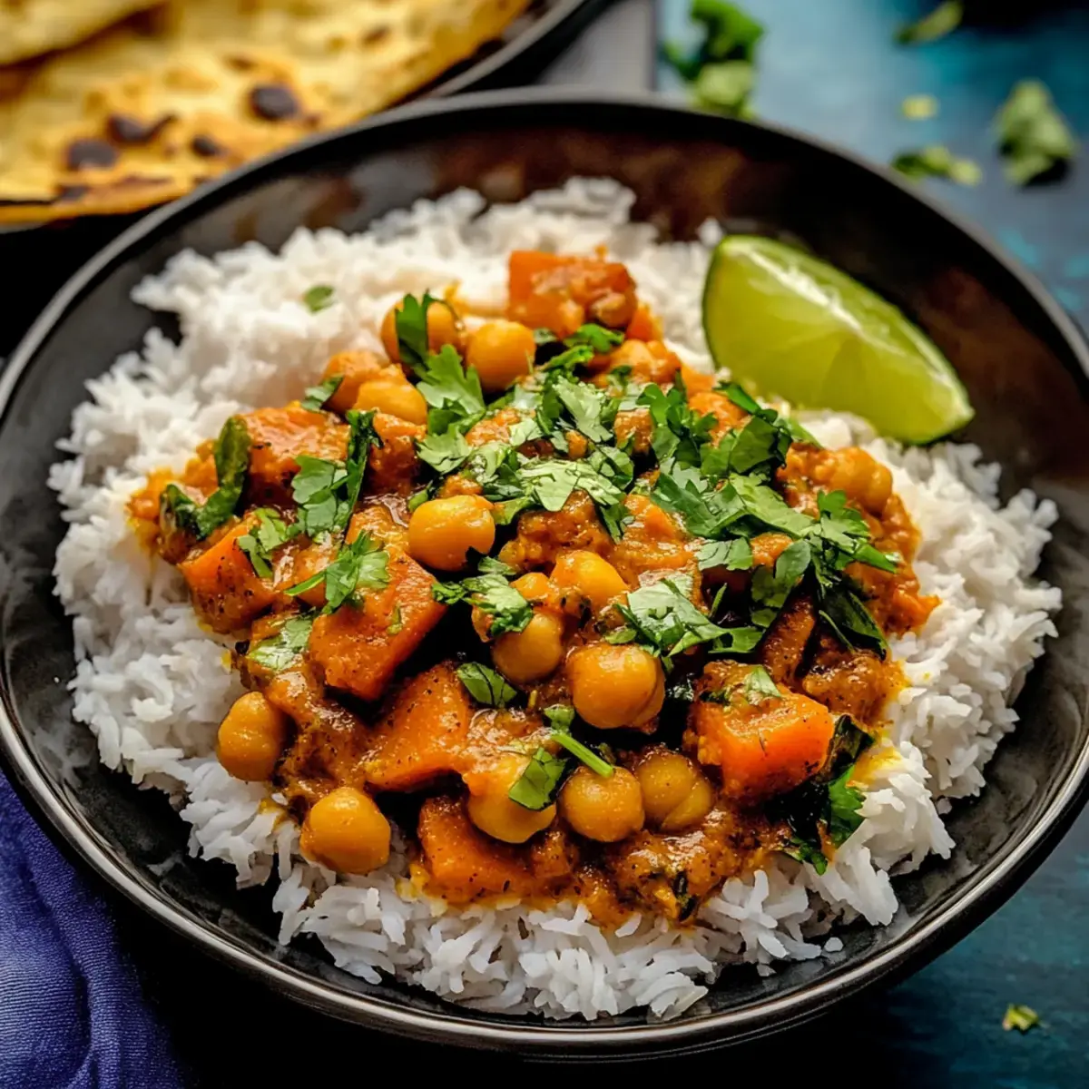 Kichererbsen Syykartoffel Curry