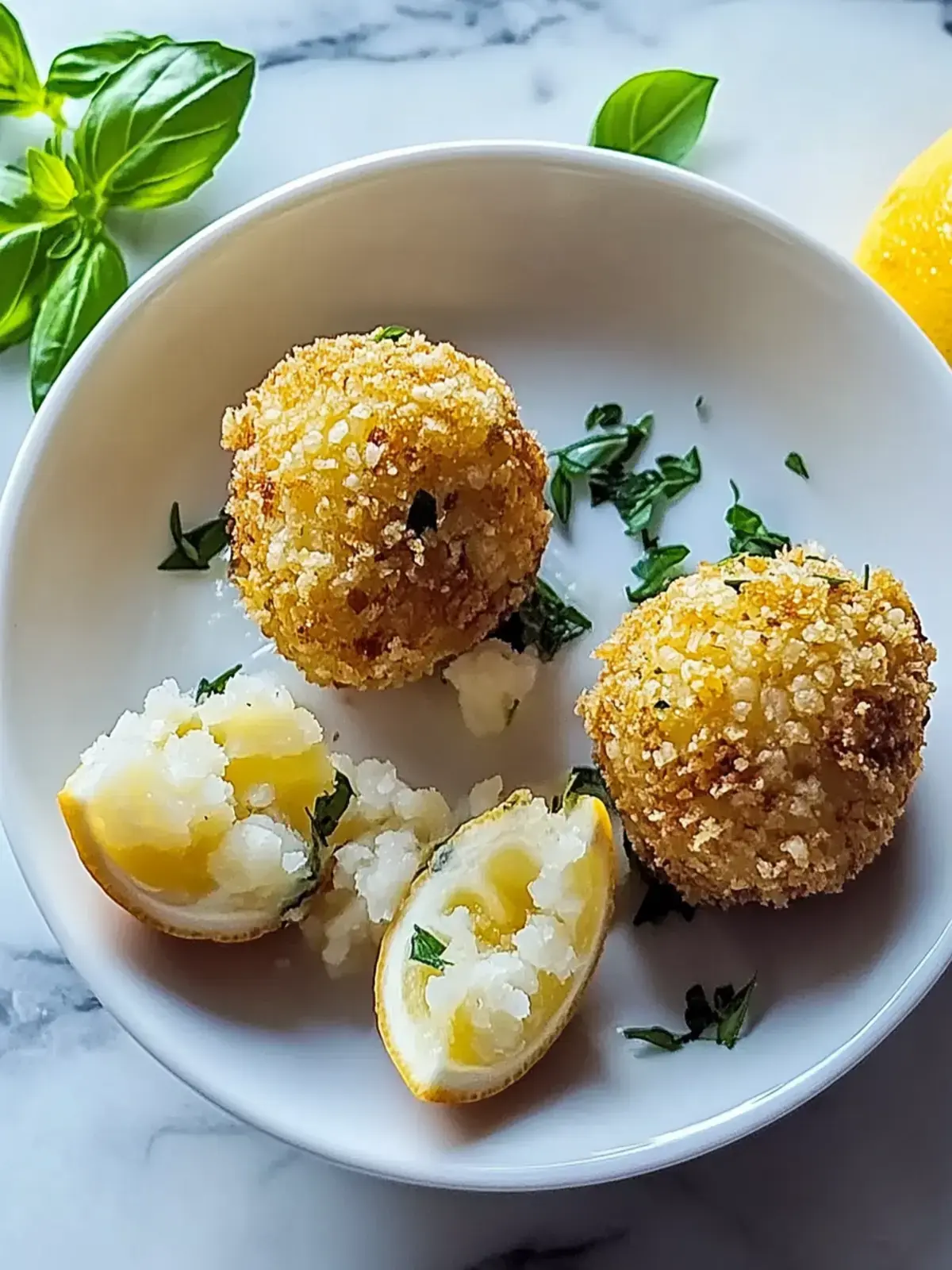 Kichererbsen und Reisbällchen