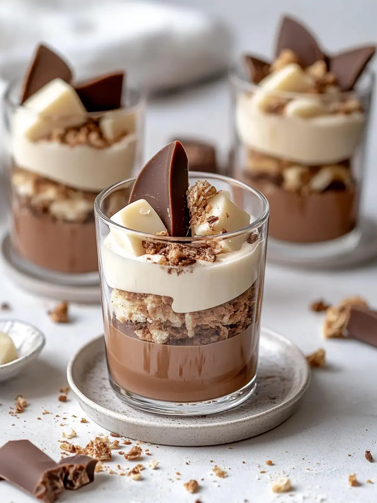 Kinder Bueno Käsekuchen im Glas