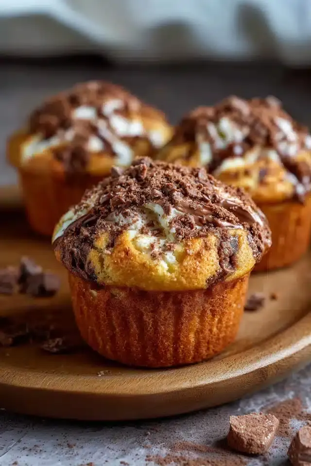 Kinder Bueno Muffins Mascarponefüllung