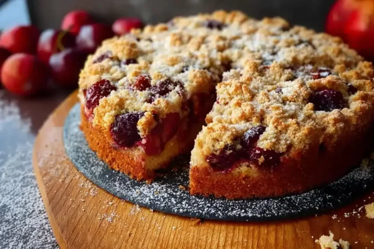 Klassischer Pflaumenkuchen mit Streuseln – einfach & saftig