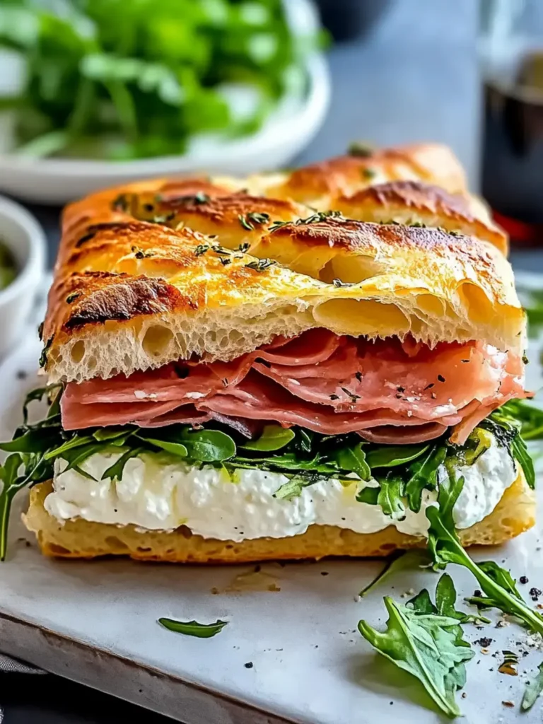 Klassisches Italienisches Focaccia-Sandwich – köstlich und vielseitig