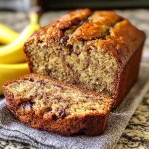 Klassisches feuchtes Bananenbrot