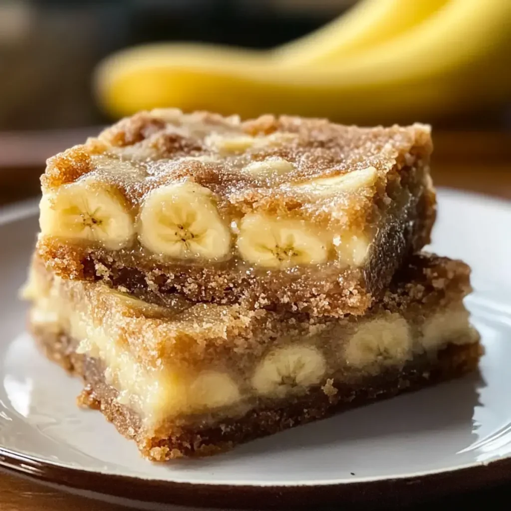 Klebrige Bananenriegel