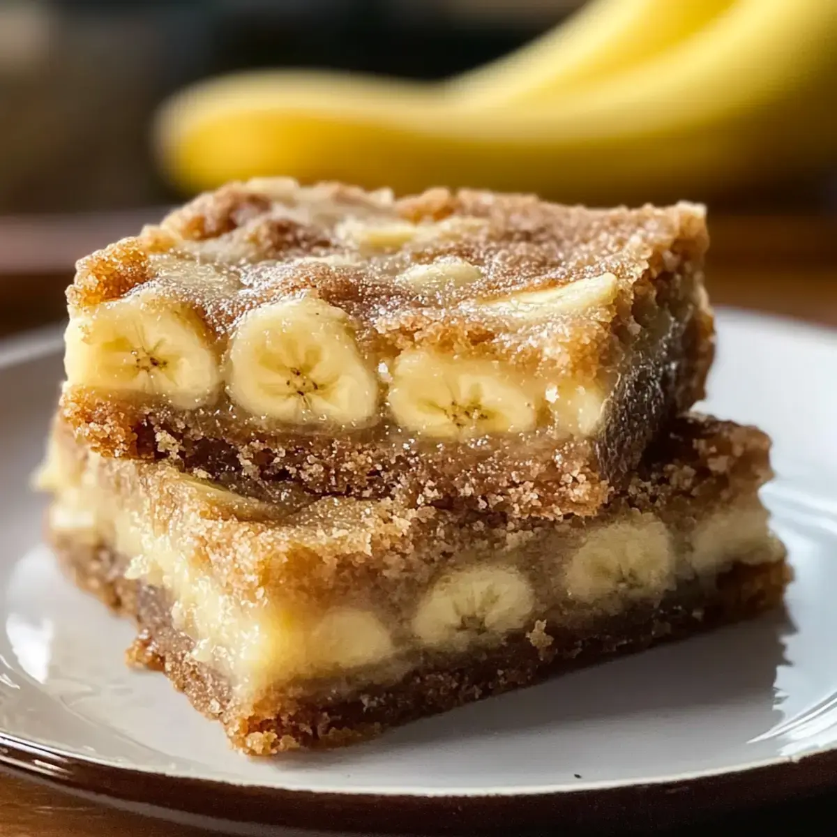 Klebrige Bananenriegel