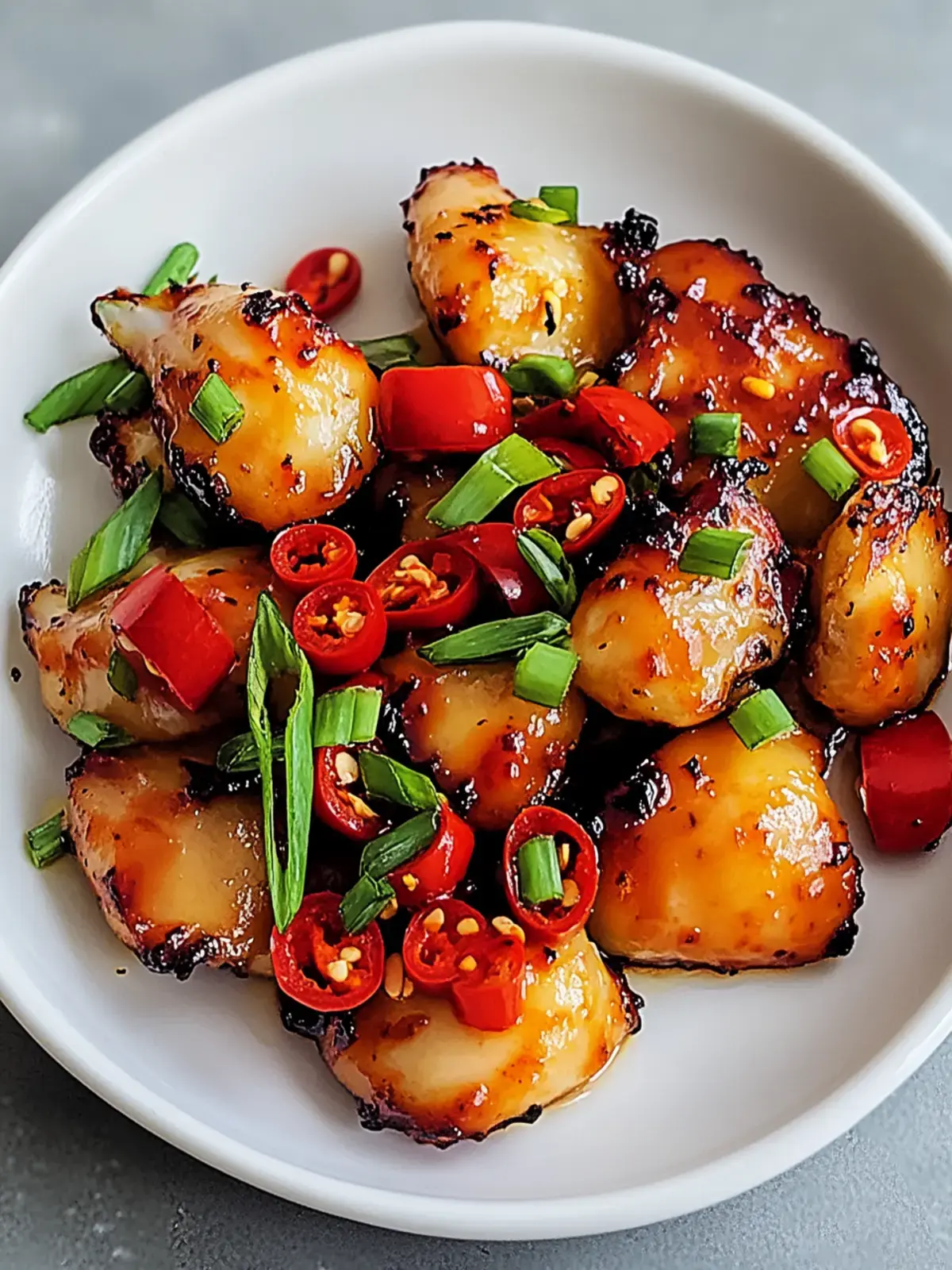 Klebrige Süß-Chili-Hähnchenschenkel