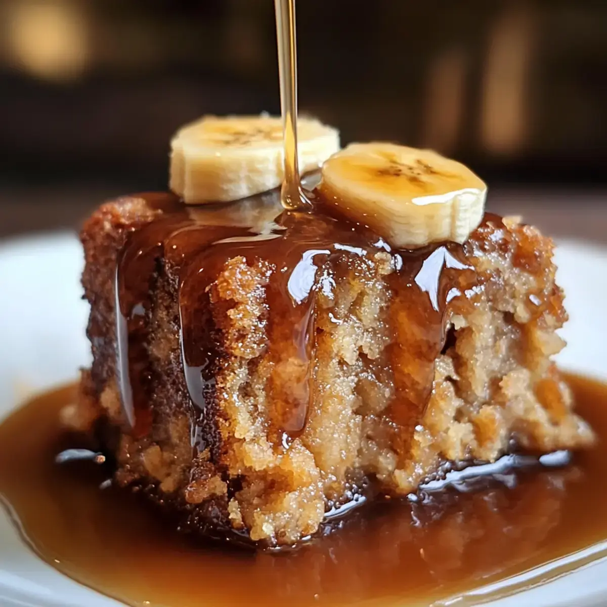 Klebriger Bananenbrot-Pudding-Kuchen