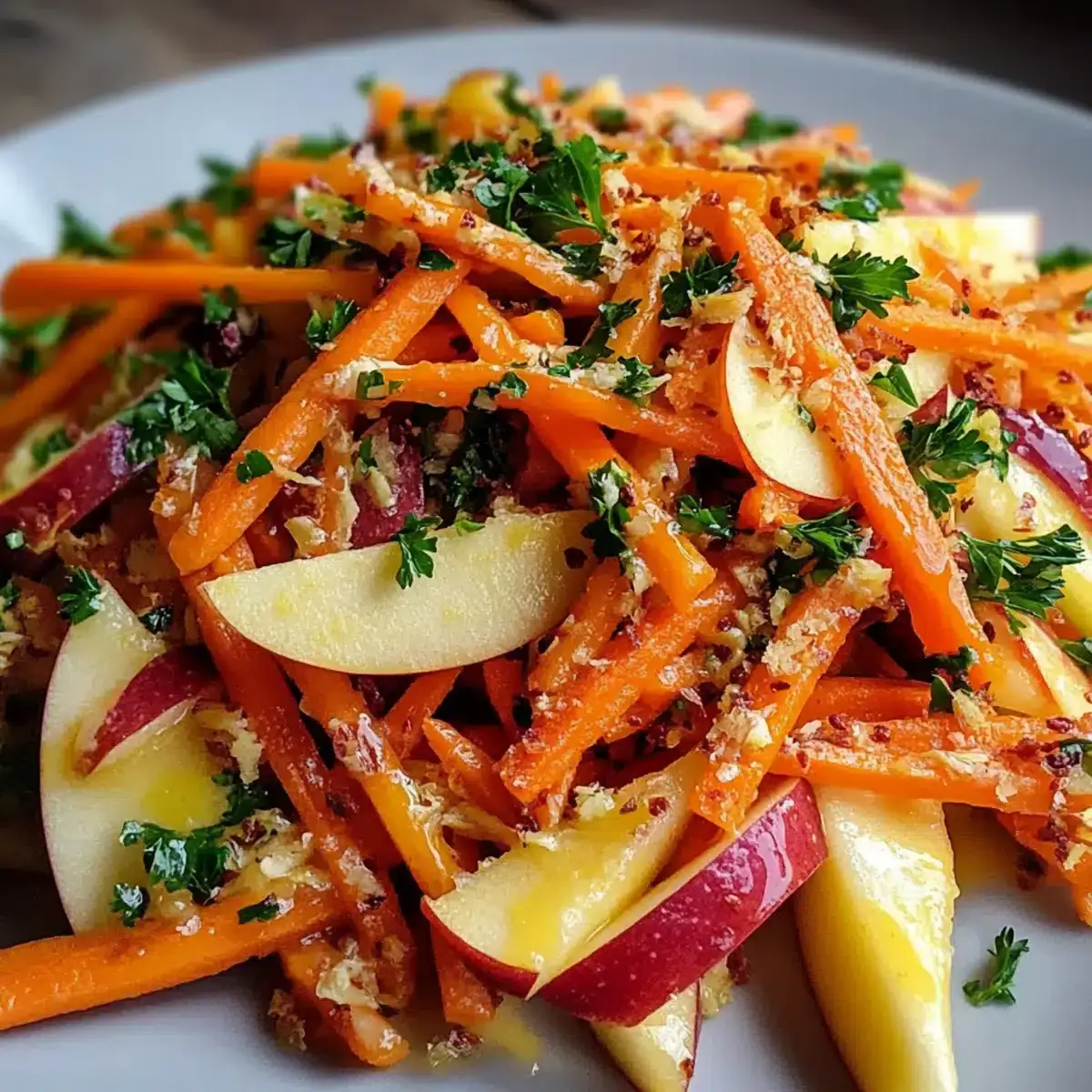 Knackiger Apfel-Möhren-Salat