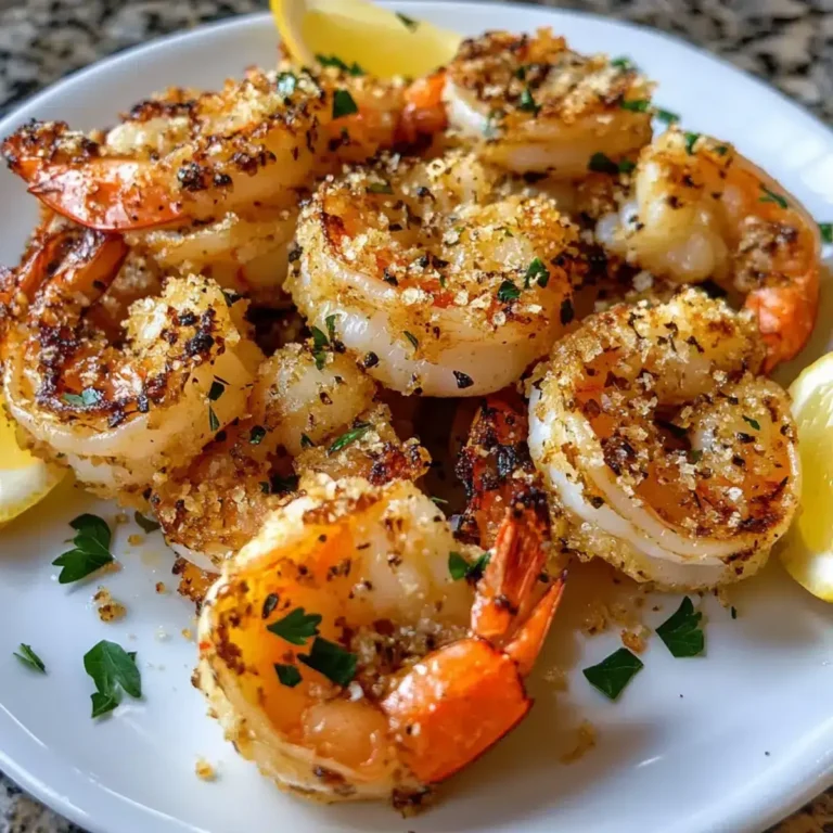 Knoblauch Parmesan geröstete Garnelen
