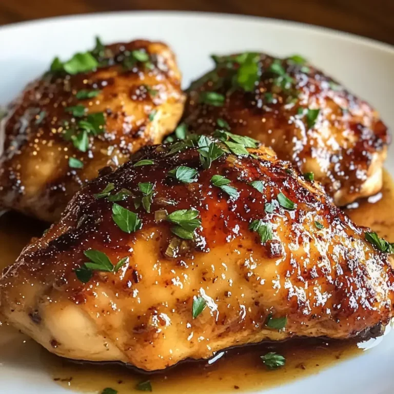 Knoblauch brauner Zucker Hähnchen