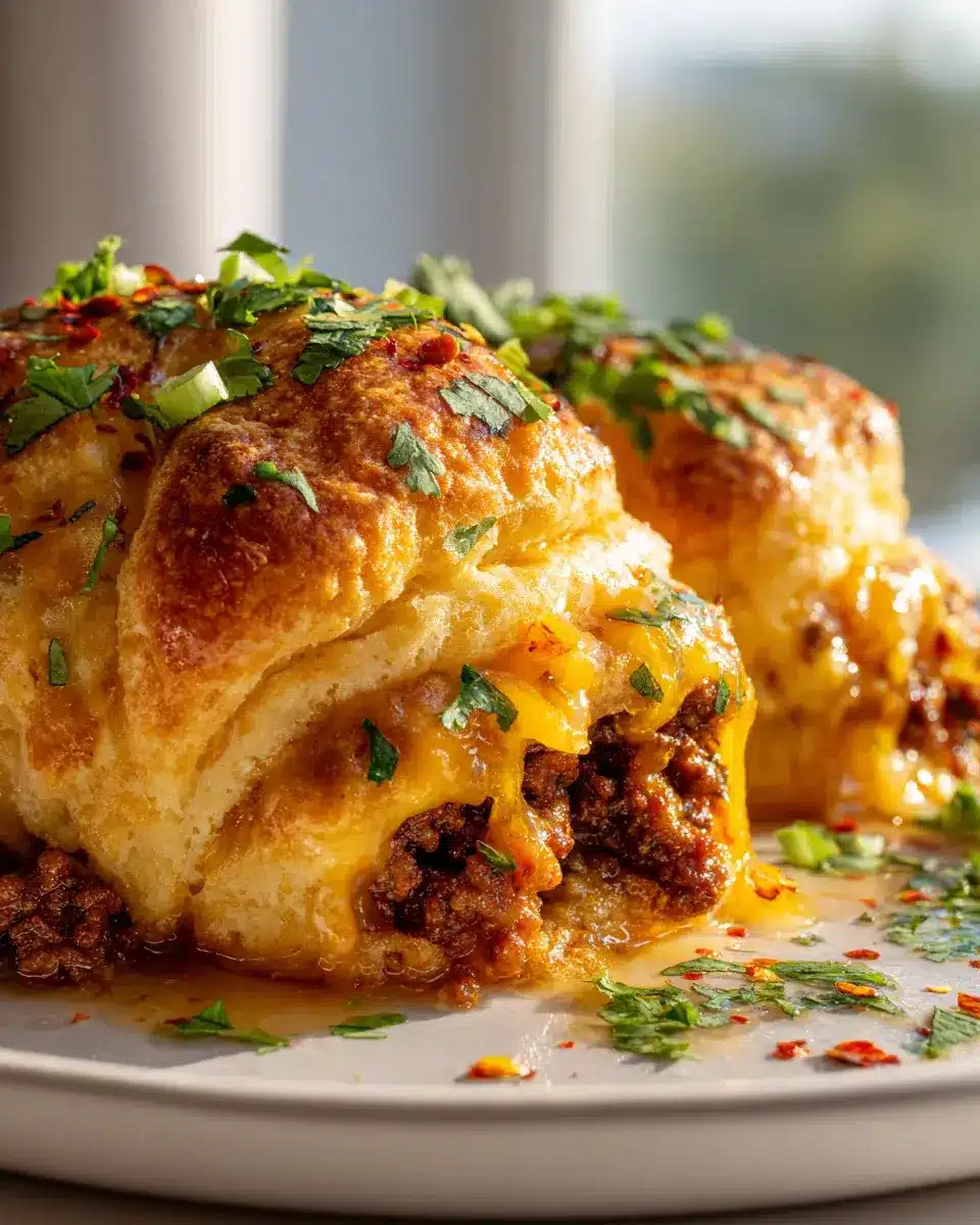 Knoblauchbutter Biskuit Taco Bombs
