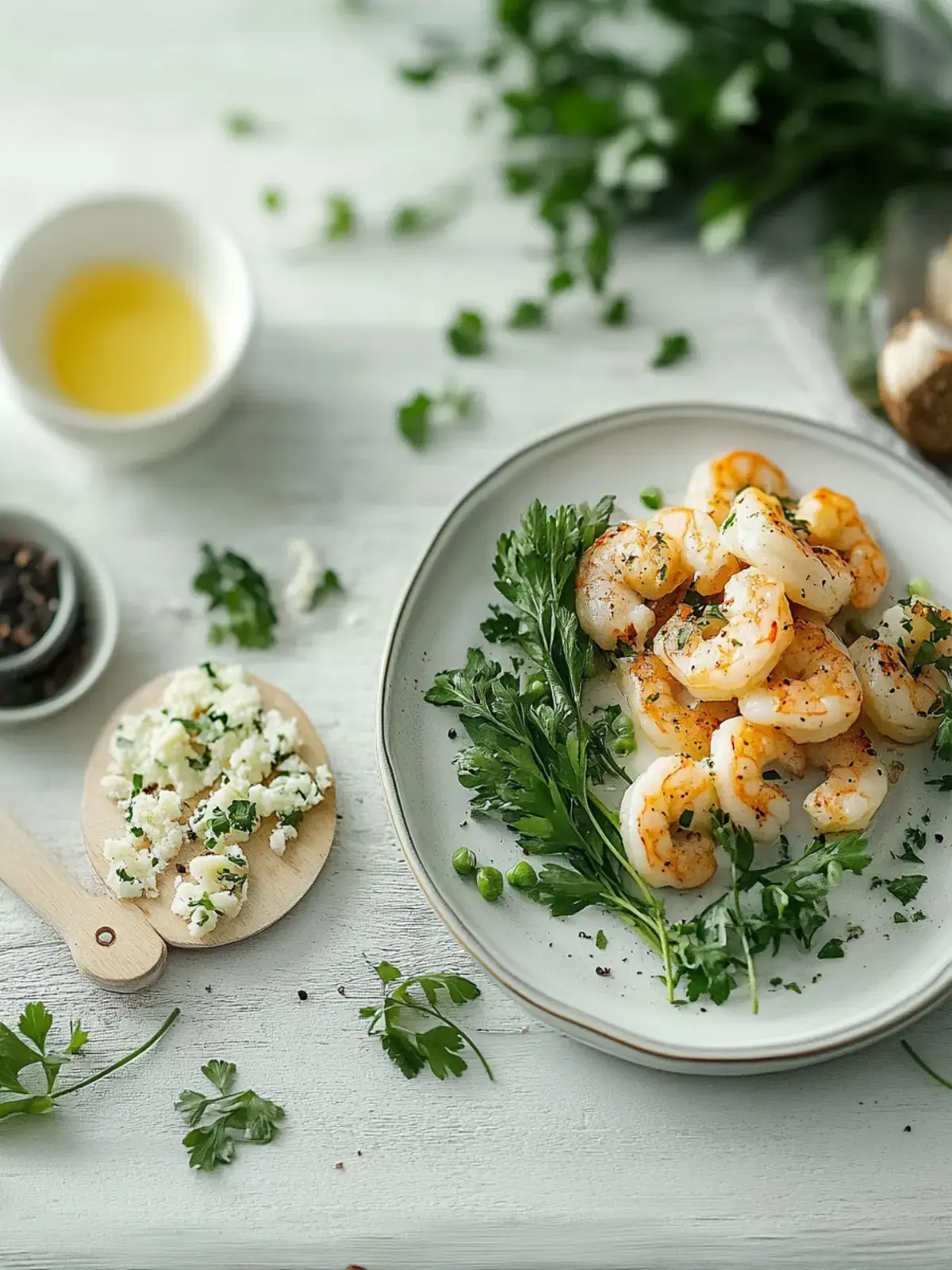 Knoblauchgarnelen aus der Heißluftfritteuse
